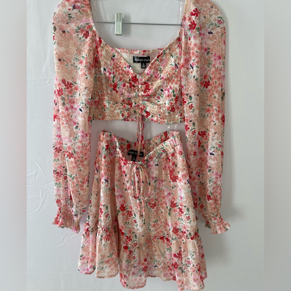 Dillard’s Midnight Doll Floral 2 piece dress set